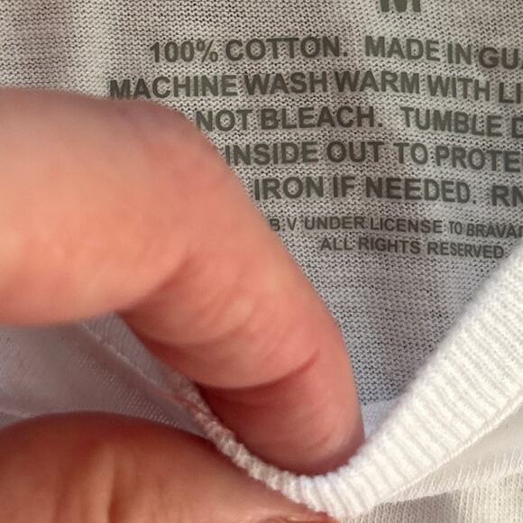 NWT The Rolling Stones Oversized‎ Short Sleeve Graphic T-Shirt White Women's XXL - Picture 5 of 6